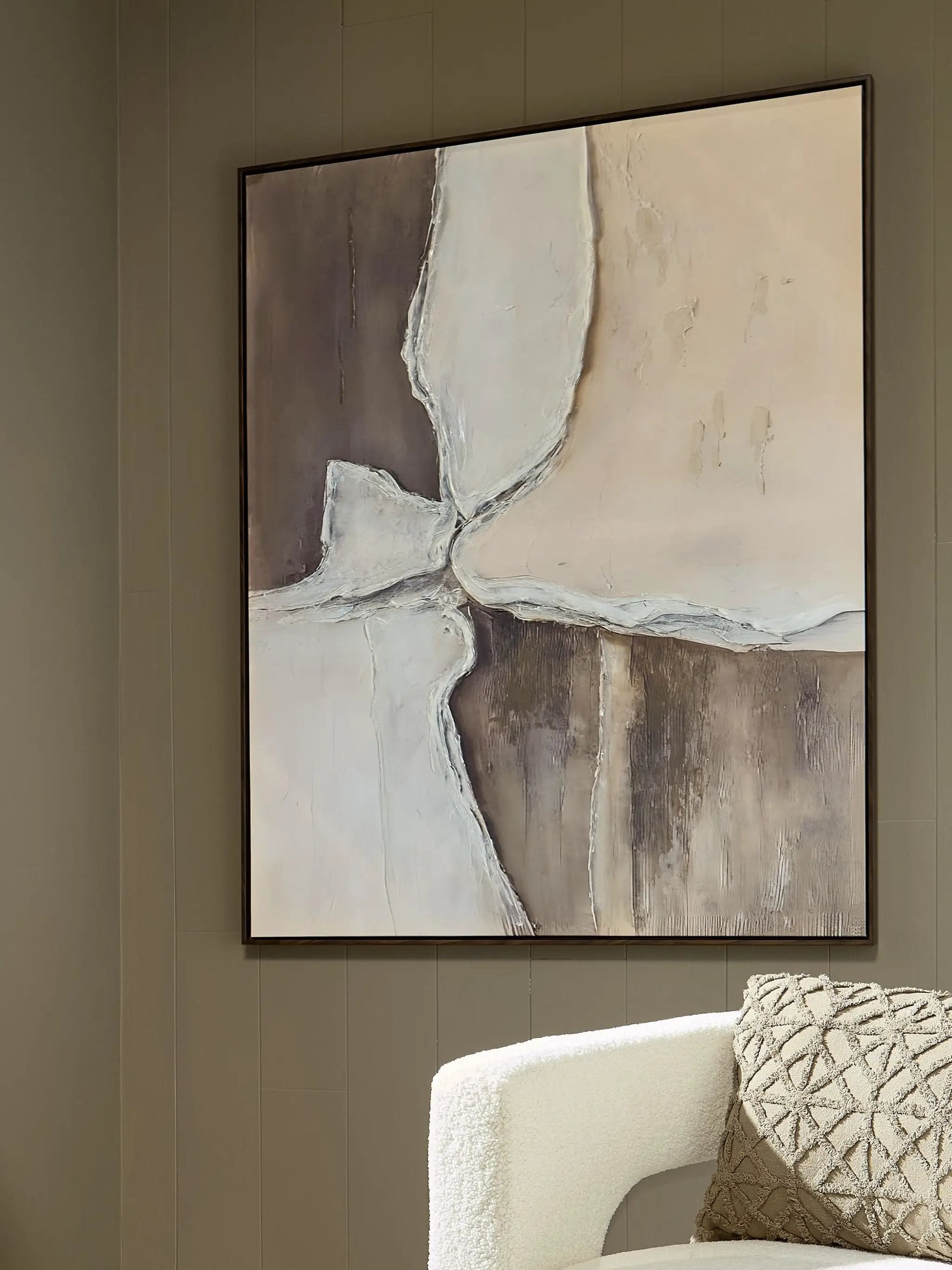 Junward - Wall Art - Brown / Tan / White by Unique Piece Furniture