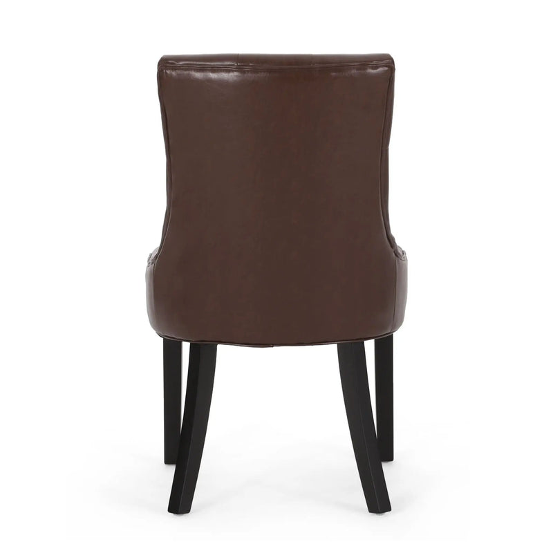 Cheney Contemporary Dining Chair Tufted Upholstery (Set of 2) by HouseOfZazla