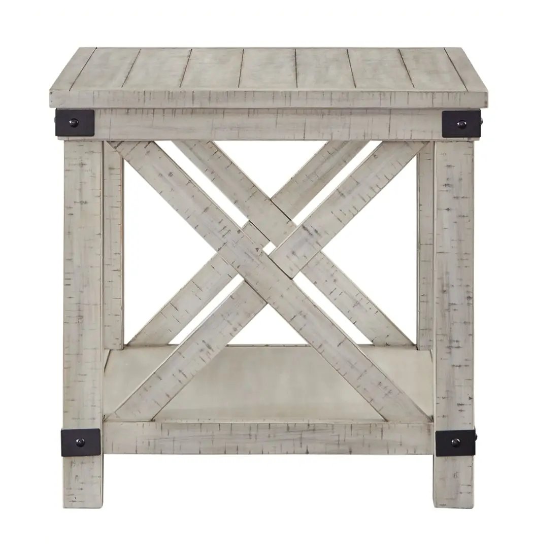 Carynhurst - Rectangular End Table - Whitewash by Unique Piece Furniture