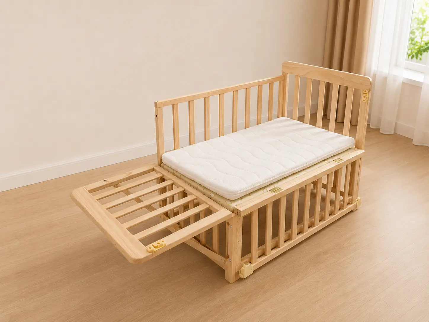 Solid Wood Baby Bassinet by HouseOfZazla