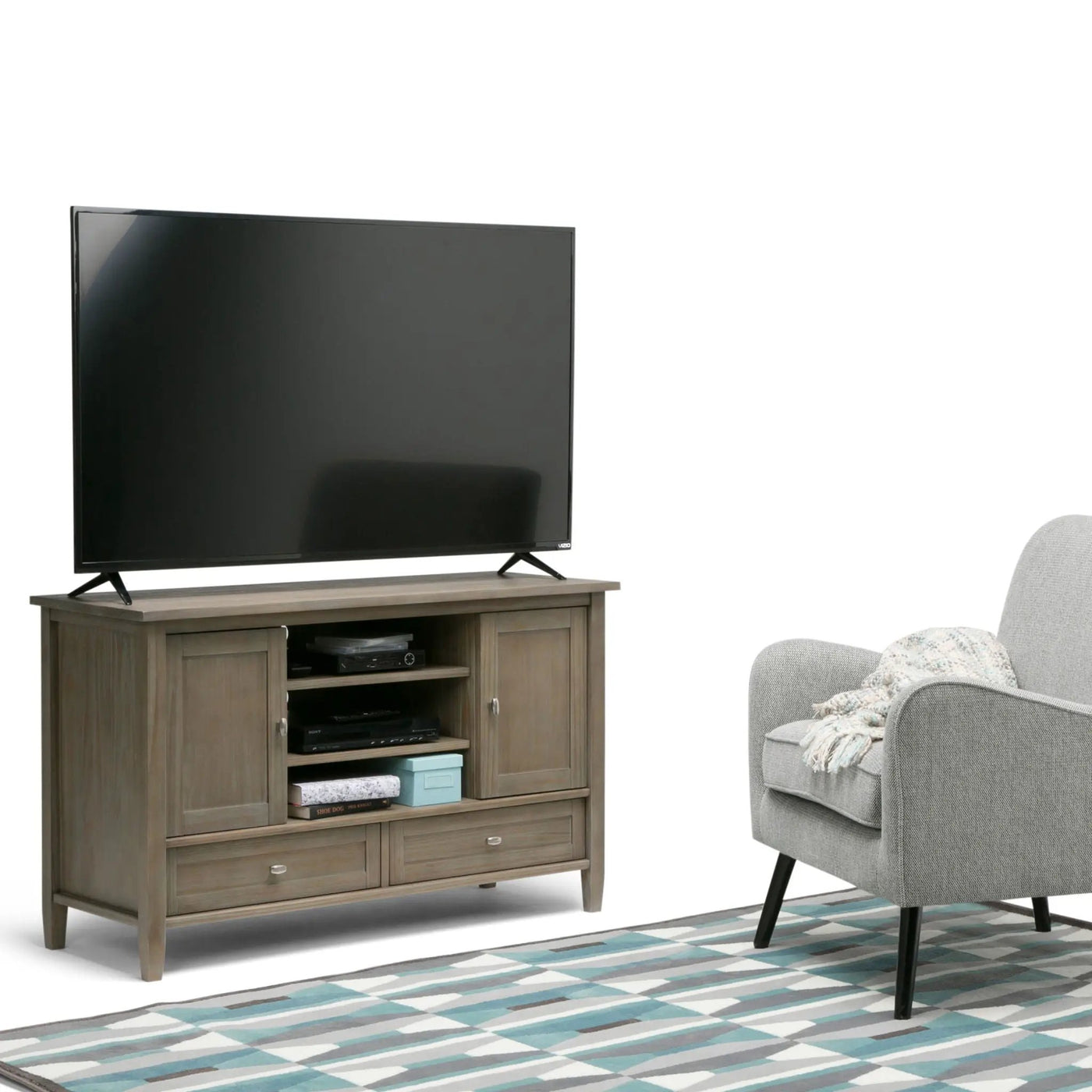 Warm Shaker - TV Media Stand Handcrafted by HouseOfZazla