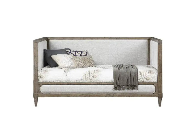Artesia - Twin Daybed - Tan Fabric & Salvaged Natural by Unique Piece Furniture
