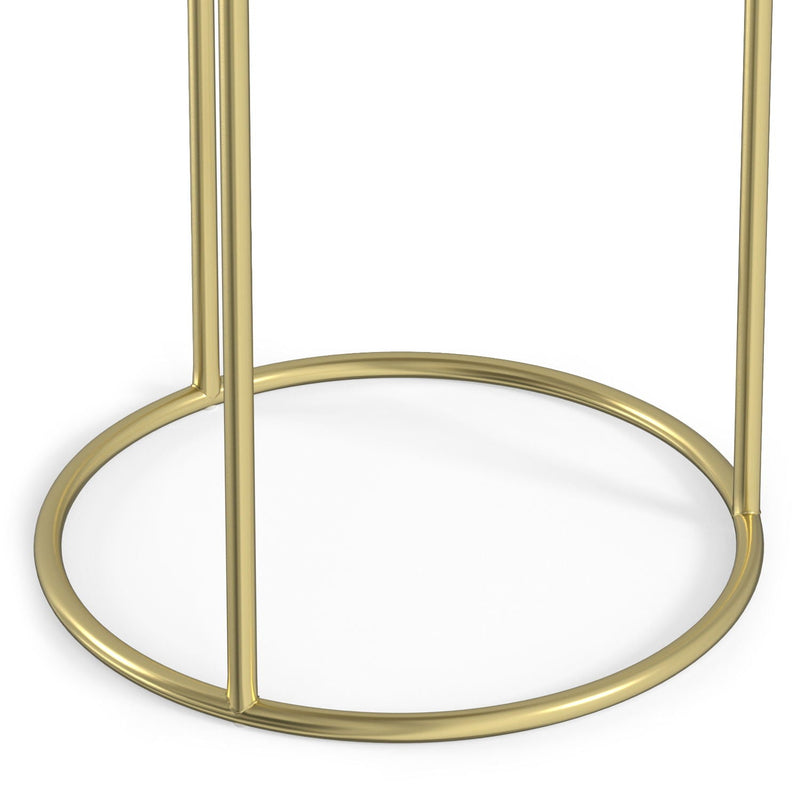 Gold Nesting Tables with Marble Tops – 2 Piece Set, photo 6 of 8