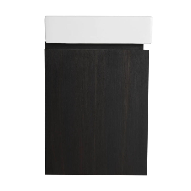 Modern Bathroom Vanity With Ceramic Basin, Wall Mounted Floating Sink Combo, Storage Cabinet