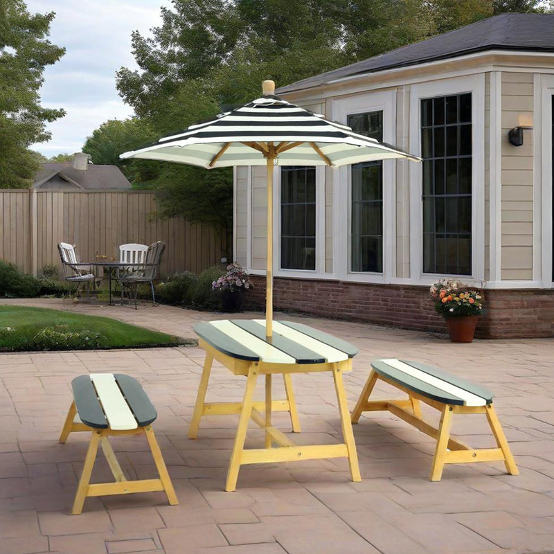 Naturally Playful Kids Picnic Table with Umbrella by HouseOfZazla