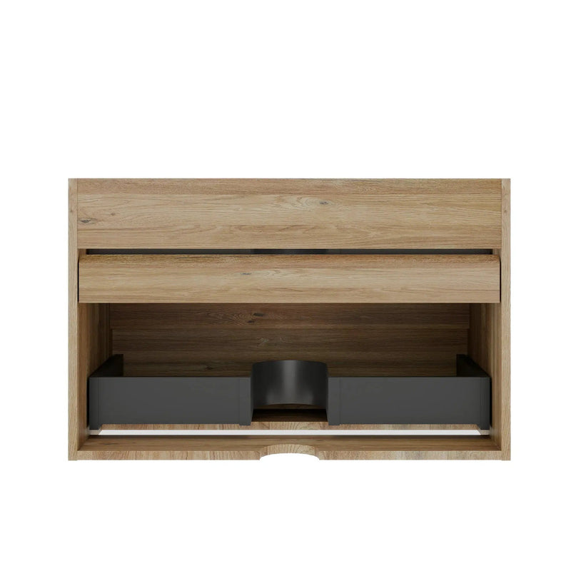Grace 30 Rough Oak Bathroom Vanity by HouseOfZazla