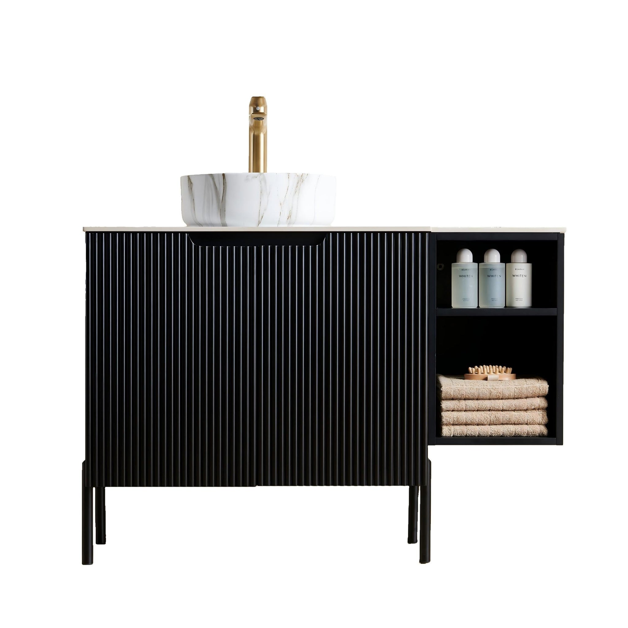 Turio 42" Bathroom Freestanding and Wall Mounted Storage Cabinet by HouseOfZazla