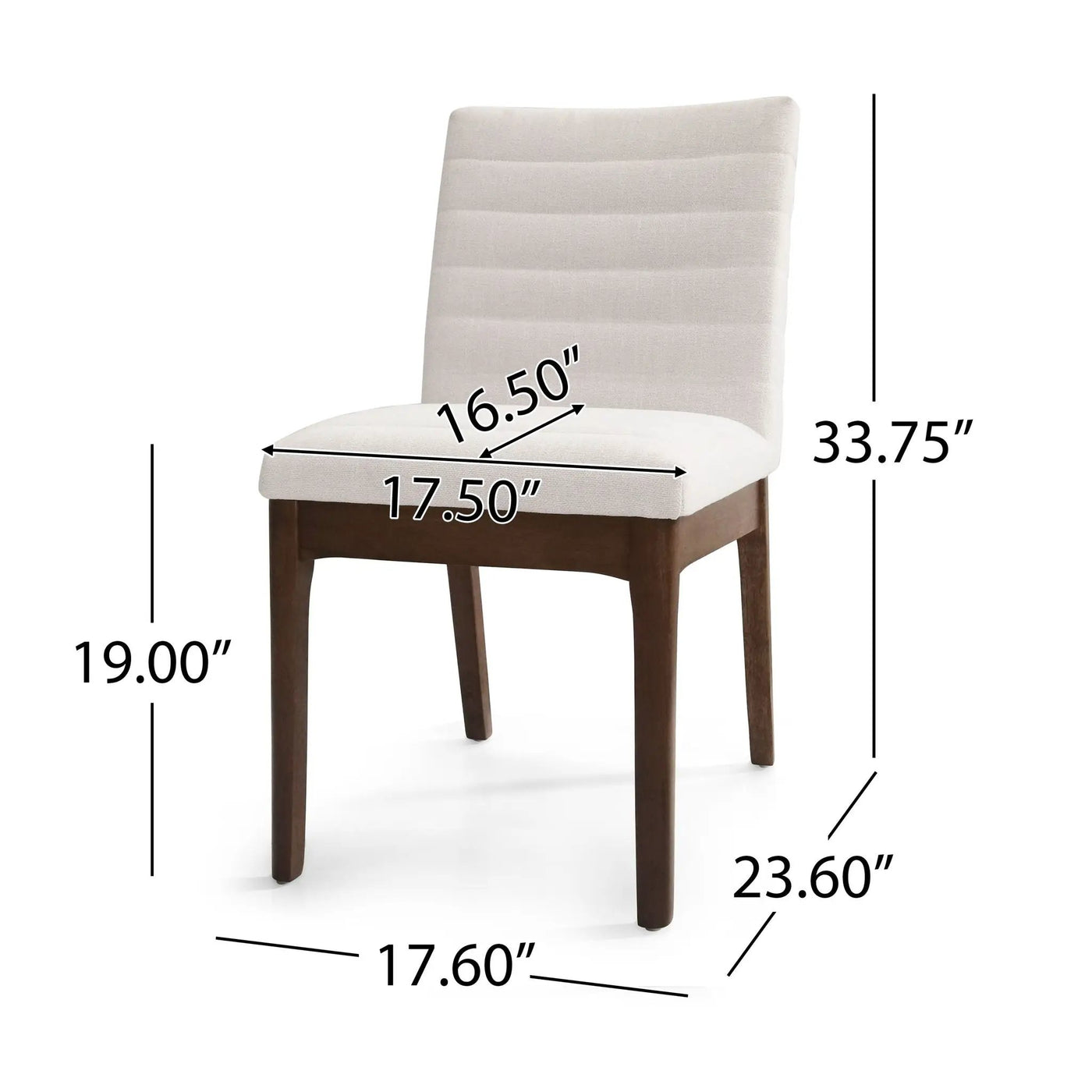 Upholstered Dining Chairs With Rubber Legs (Set of 2) by HouseOfZazla