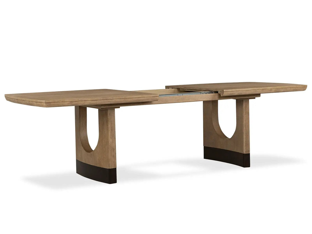 Tristan - Extendable Trestle Dining Table - Swiss Coffee, photo 5 of 7