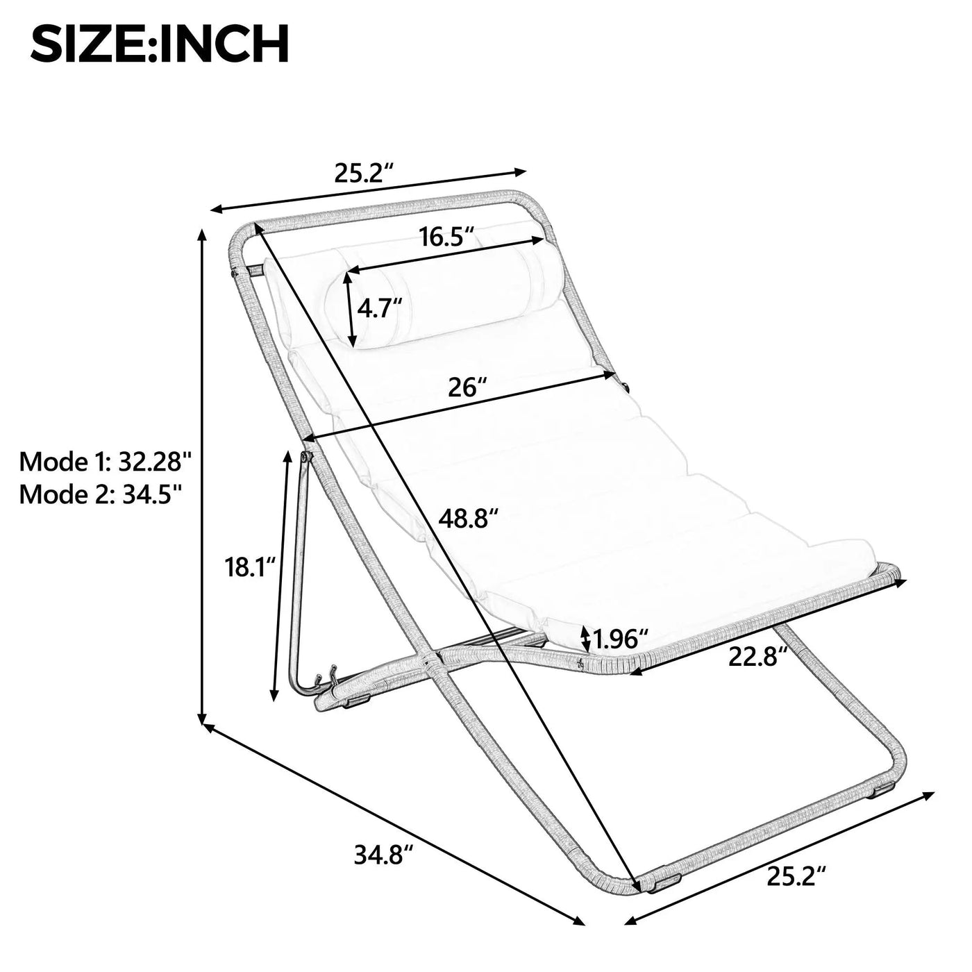 Outdoor Folding Chair With Adjustable Backrest (Set of 2) by HouseOfZazla