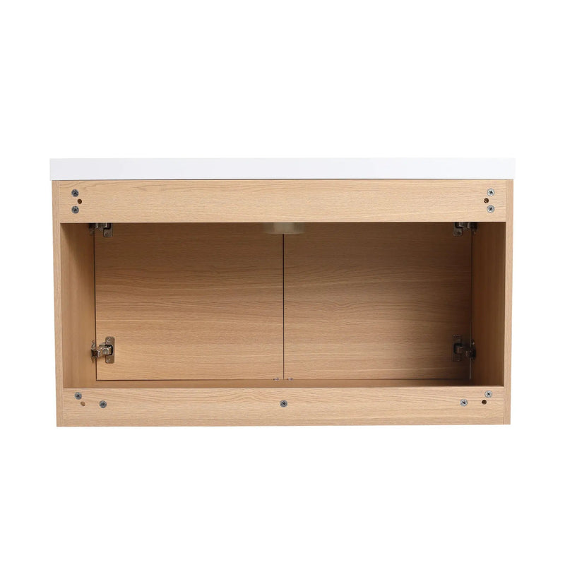 Bathroom Vanity Set With Resin Countertop Sink, 2 Doors by HouseOfZazla