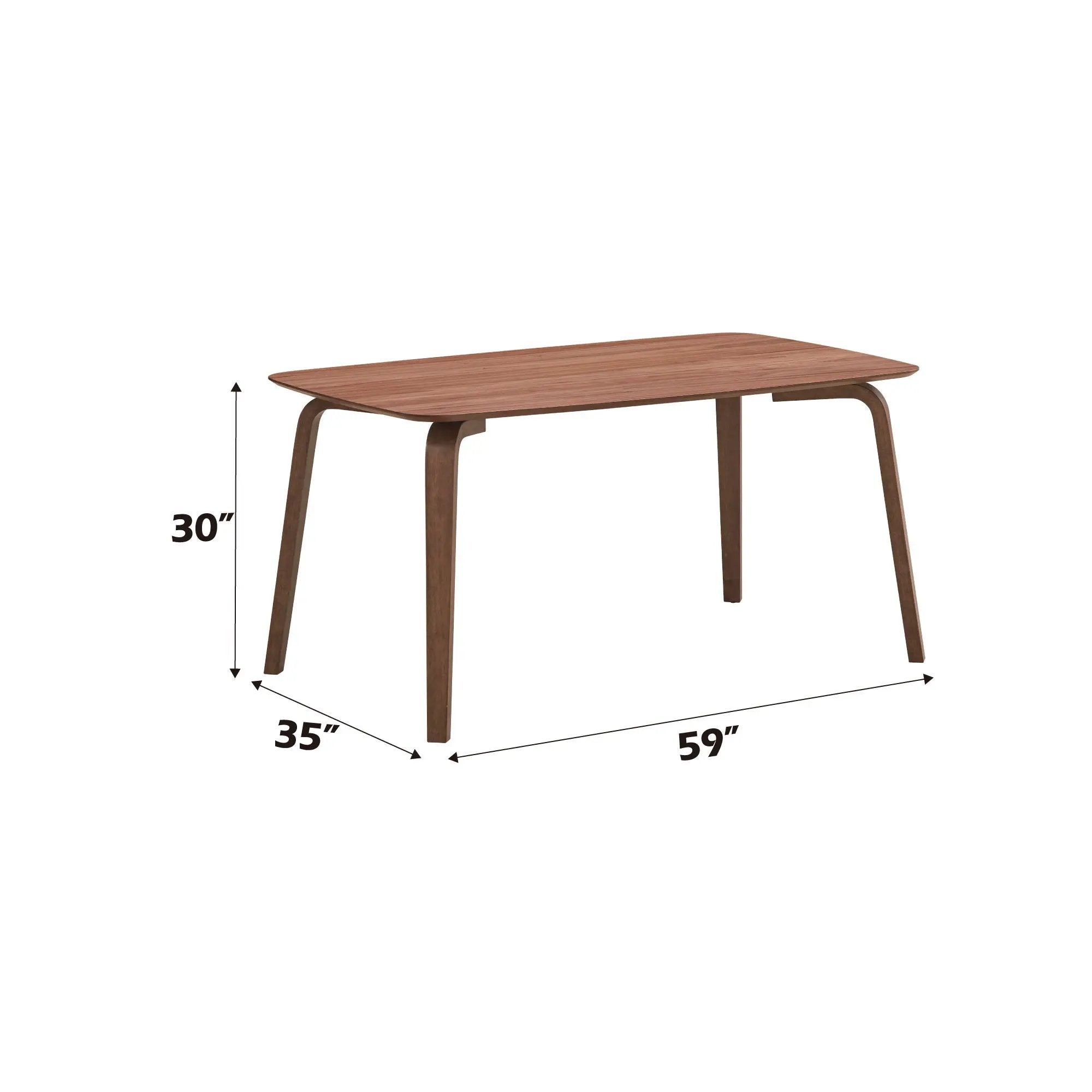 Casson - 5 Piece Dining Room Set - Walnut by Unique Piece Furniture