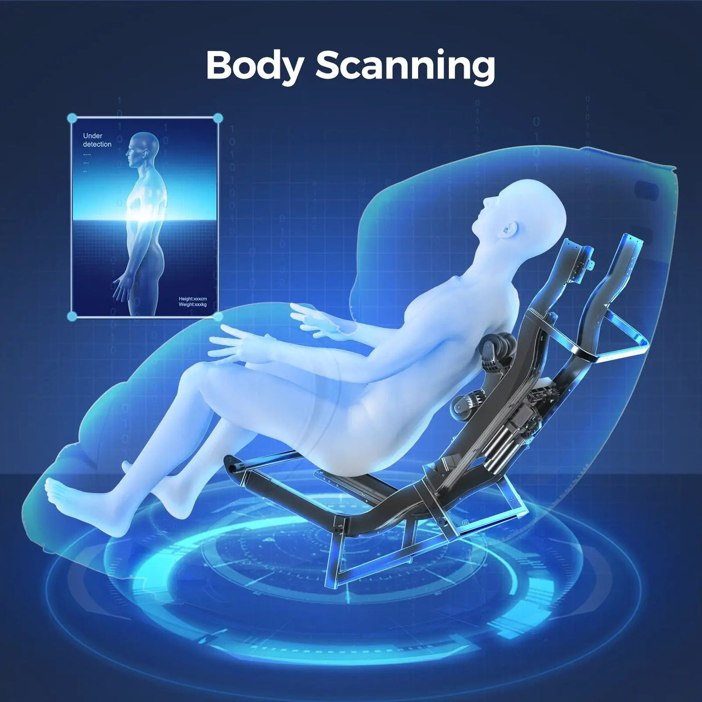 Bosscare - 3D Zero Gravity Massage Chair, Full Body Shiatsu Recliner With App by HouseOfZazla