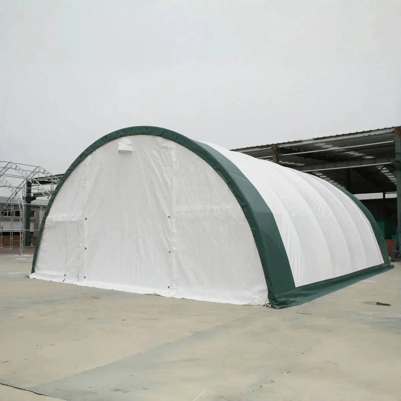 Single Truss Arch Storage PE Shelter by HouseOfZazla