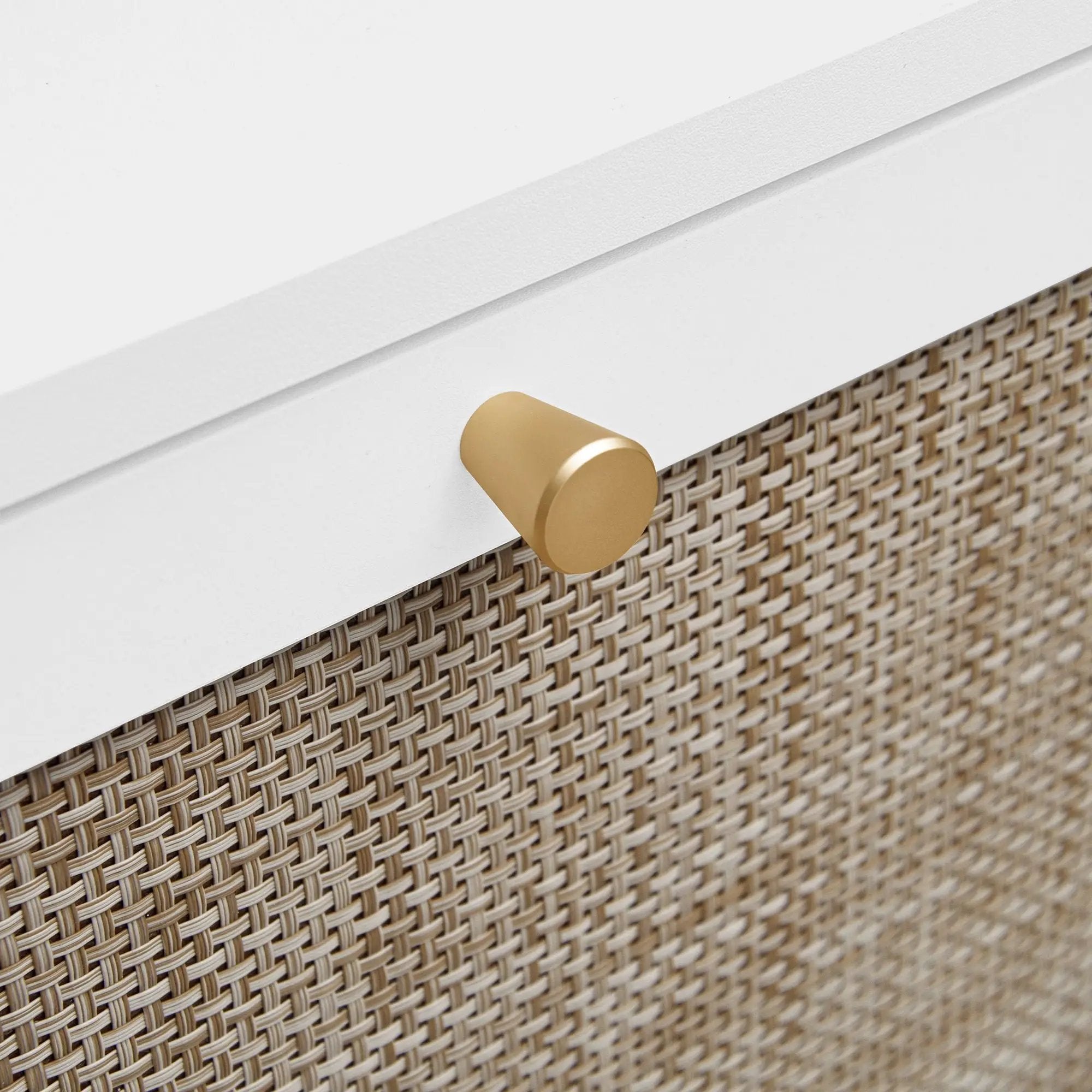 Modern Rattan 3 Door Shoe Rack Cabinet for Entryway by HouseOfZazla