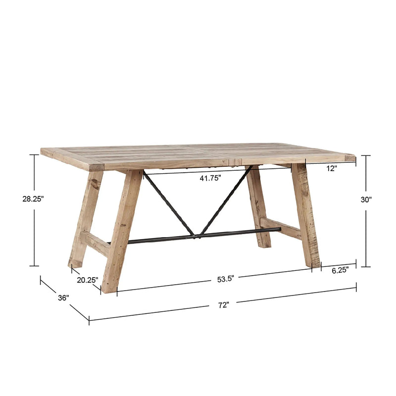 Sonoma - 4 Piece Dining Set - Natural by HouseOfZazla