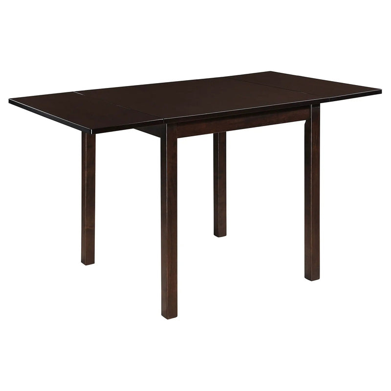 Kelso 3-piece Drop Leaf Dining Table Set Cappuccino and Tan by Unique Piece Furniture