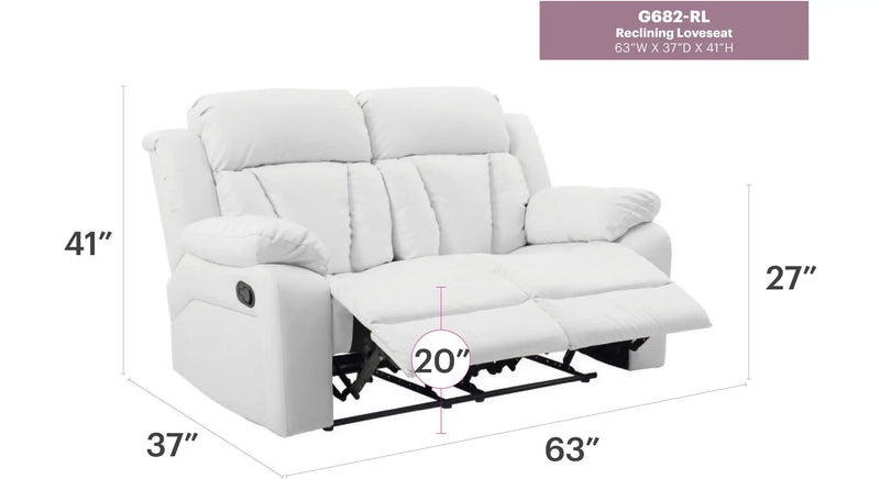 Daria - Cozy Padded Love Seat For Relaxation by HouseOfZazla