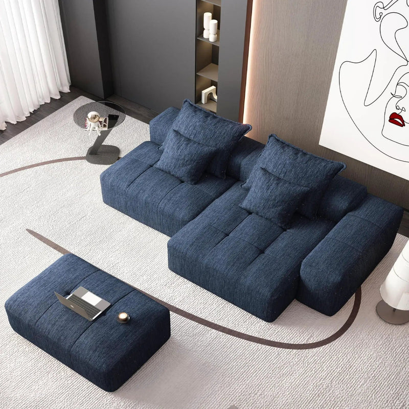 Modern Oversized DIY Combination Modular Sectional Sofa With Pillows by HouseOfZazla
