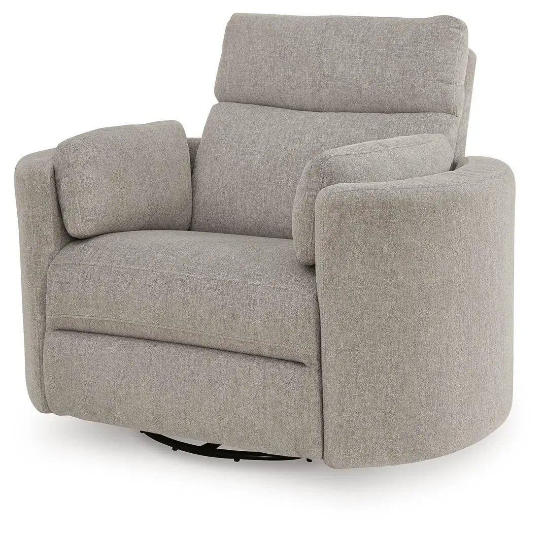 ModMax Luxe - Swivel Glider Power Recliner - Flint by Unique Piece Furniture