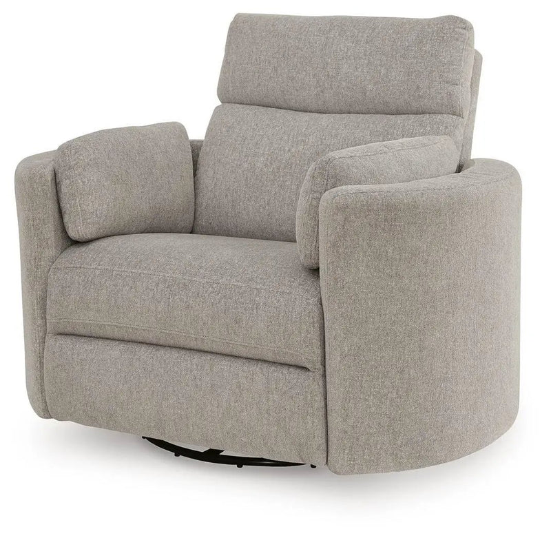 ModMax Luxe - Swivel Glider Power Recliner - Flint by Unique Piece Furniture