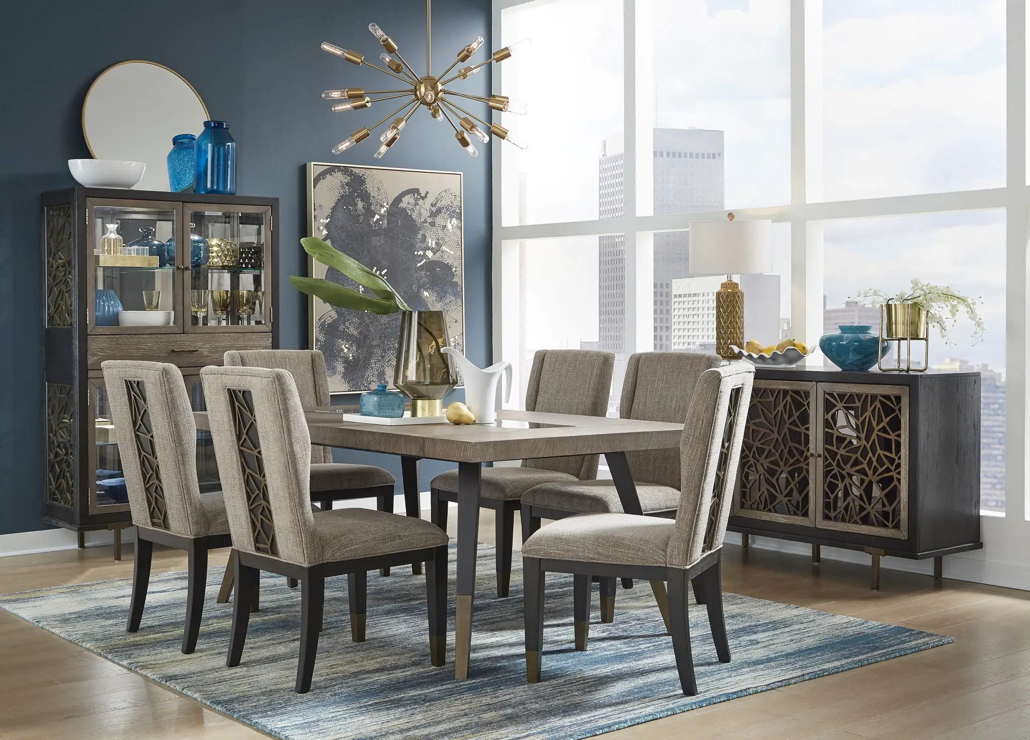 Ryker - Display Cabinet - Homestead Brown by Unique Piece Furniture