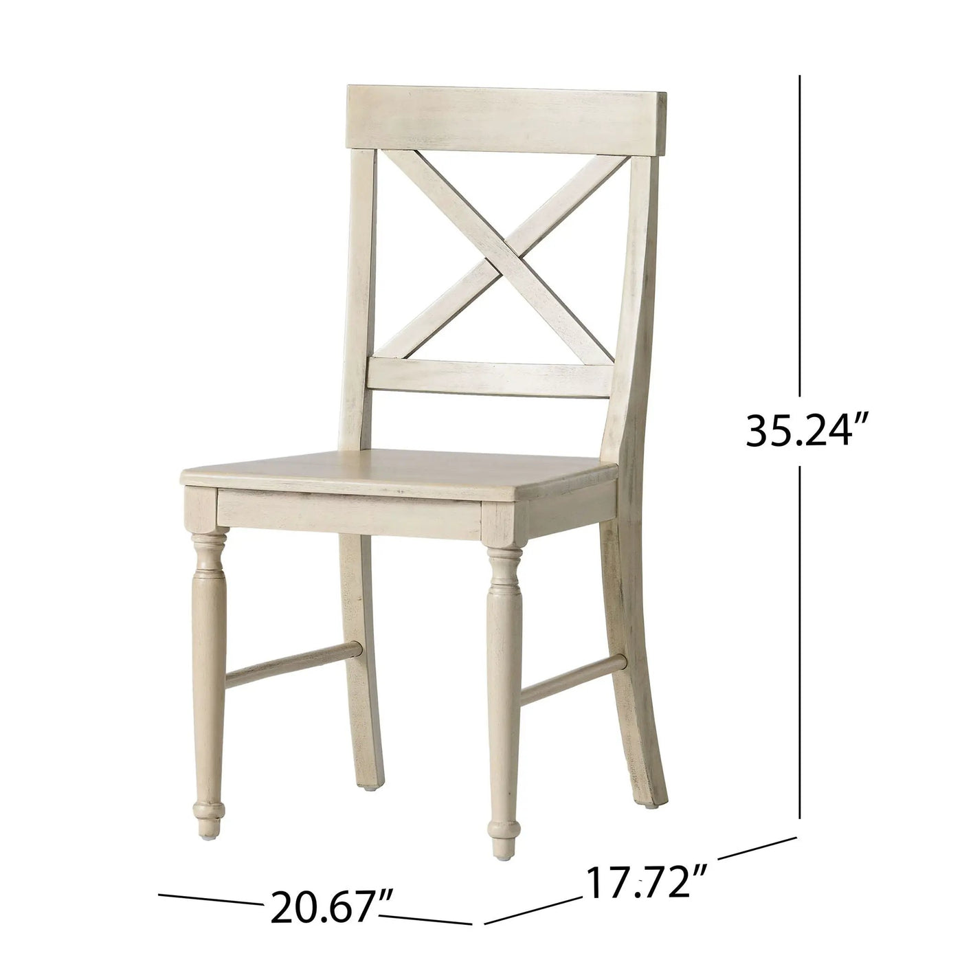 Dining Chair With X Shaped Back (Set of 2) by HouseOfZazla