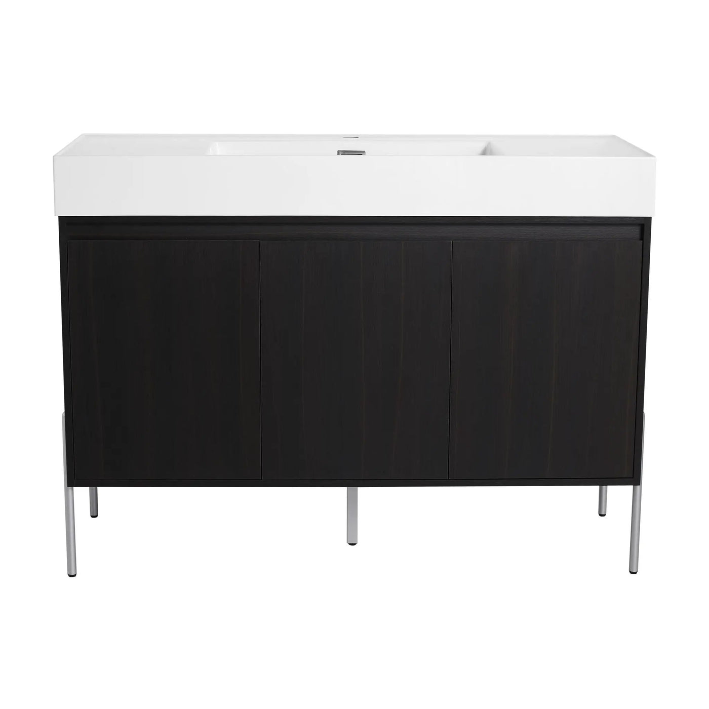 Freestanding Bathroom Vanity With Resin Sink And Storage Cabinet by HouseOfZazla