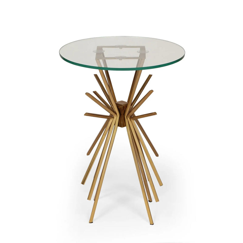 Table With Sunburst Design - Gold by HouseOfZazla