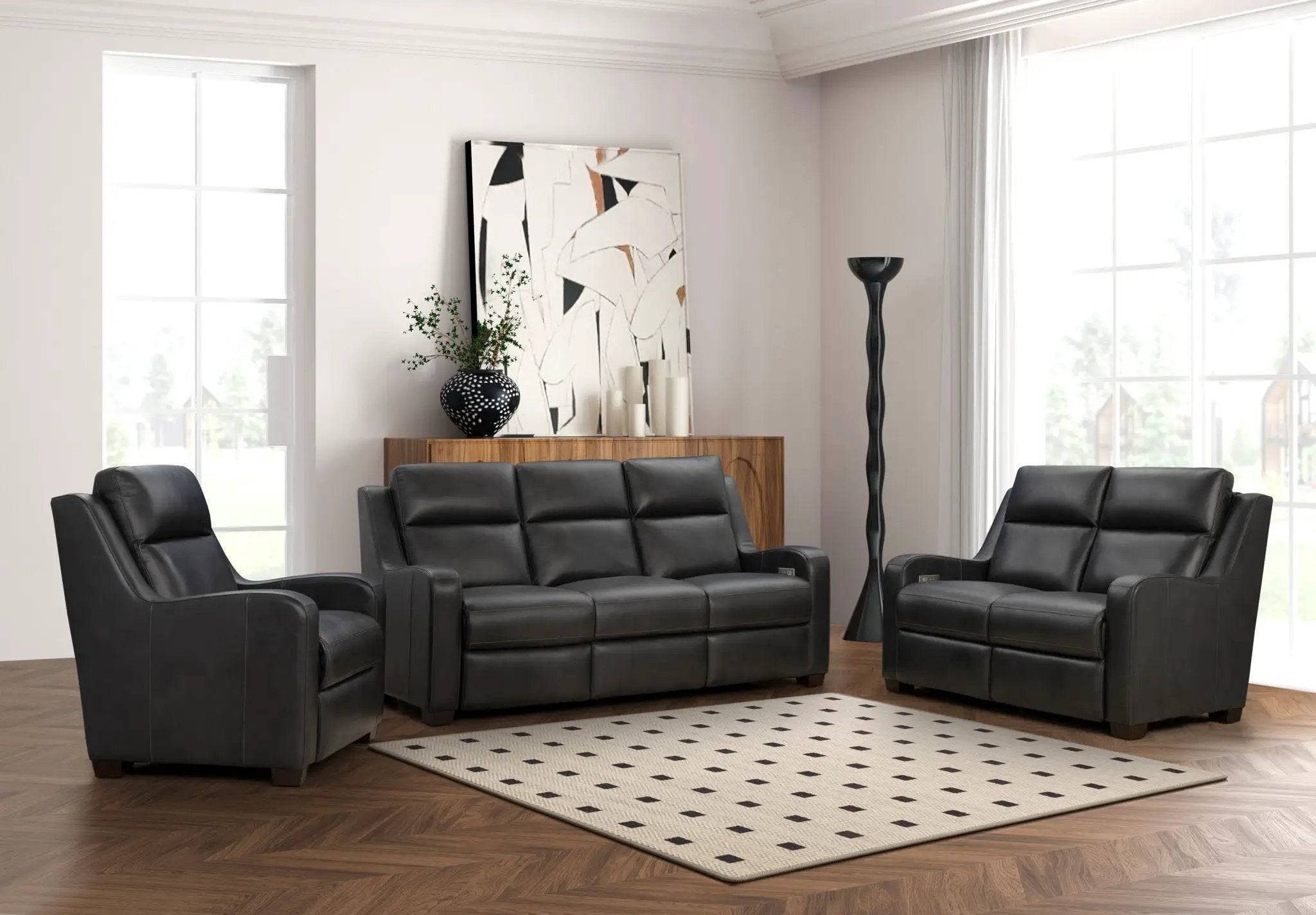 Ayden - Loveseat With Power Recline, Power Headrests, Power Lumbar by Unique Piece Furniture