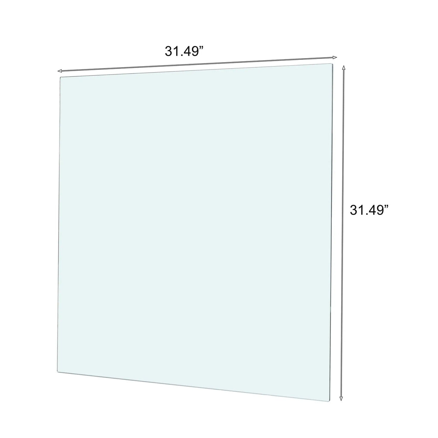 Square Tempered Glass Top by HouseOfZazla