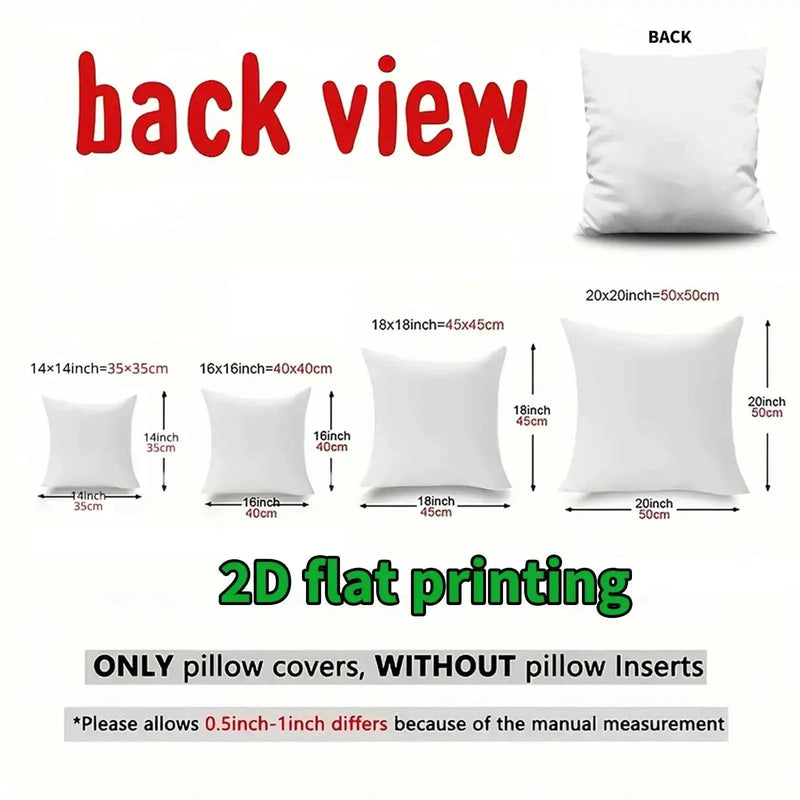 Pillow Covers - Festive Green White 4pcs by House Of Avana