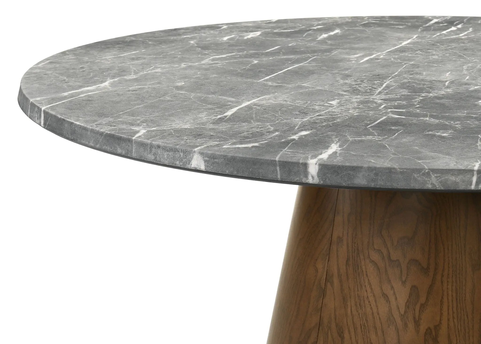 Franklin 5-piece 50-inch Round Dining Table Set Grey and Dark Oak by Unique Piece Furniture