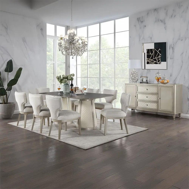 Kasa - Side Chair (Set of 2) - Linen & Champagne by Unique Piece Furniture