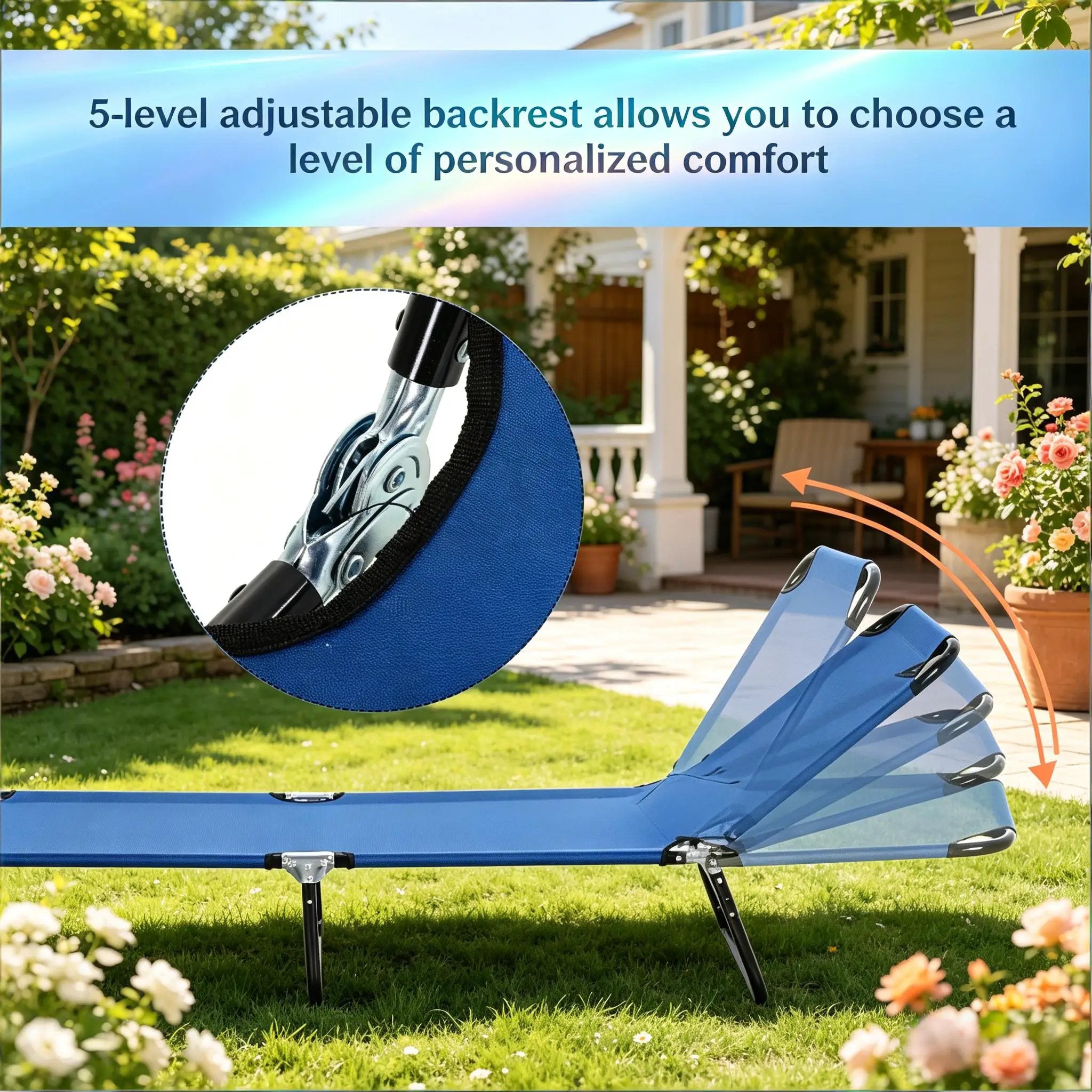 Sun Tanning Chair, Outdoor Tanning Chair, Pool Chaise Lounge Chairs by HouseOfZazla