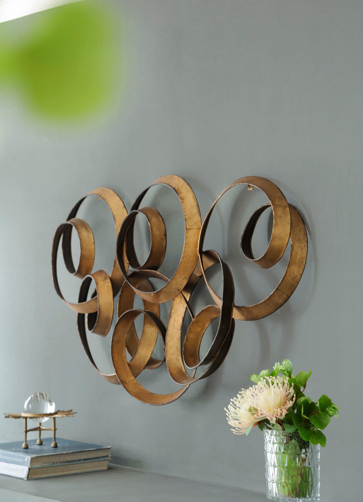 SerethaLeaf Wall Decor - Gold by HouseOfZazla