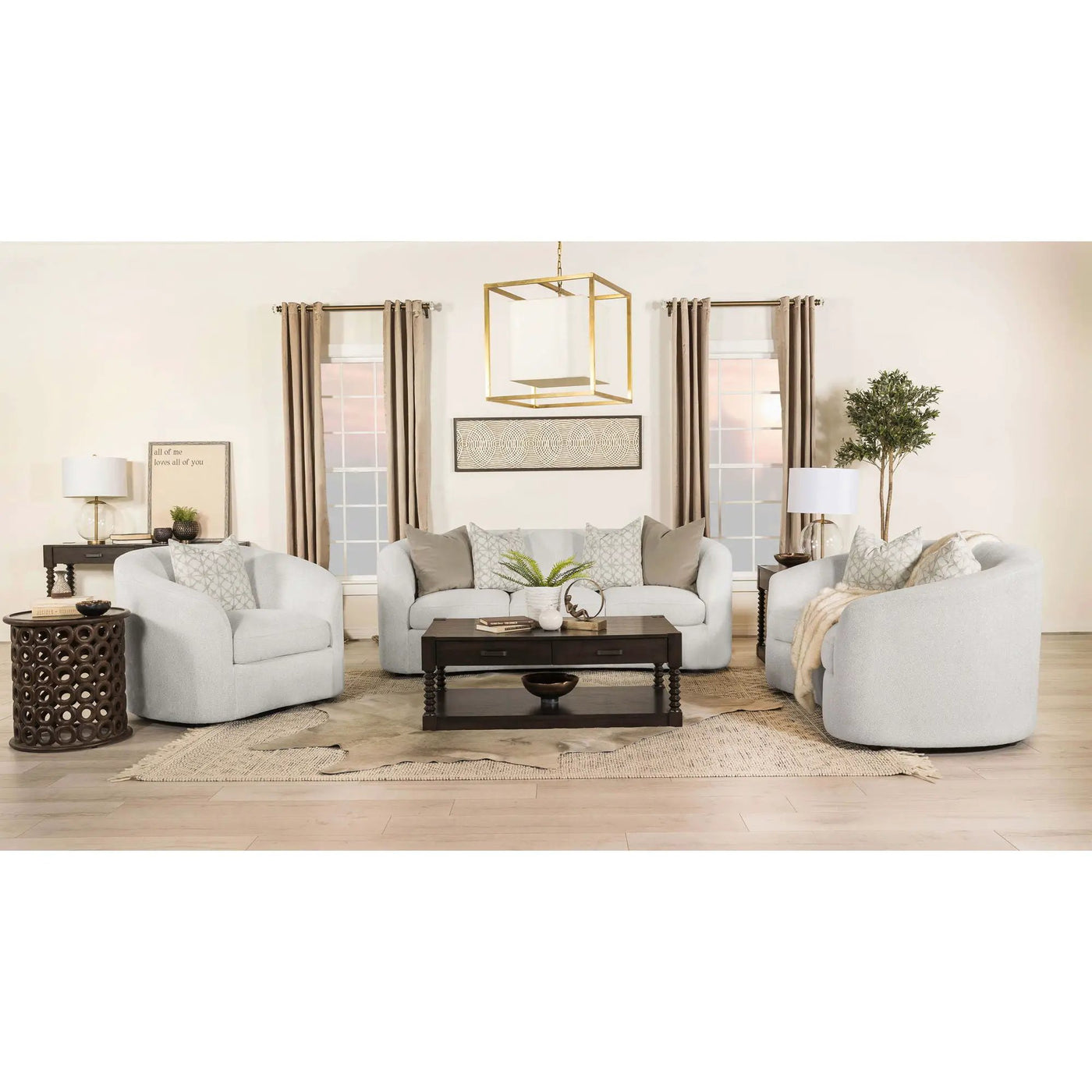 Rory - Sloped Arms Living Room Set by HouseOfZazla
