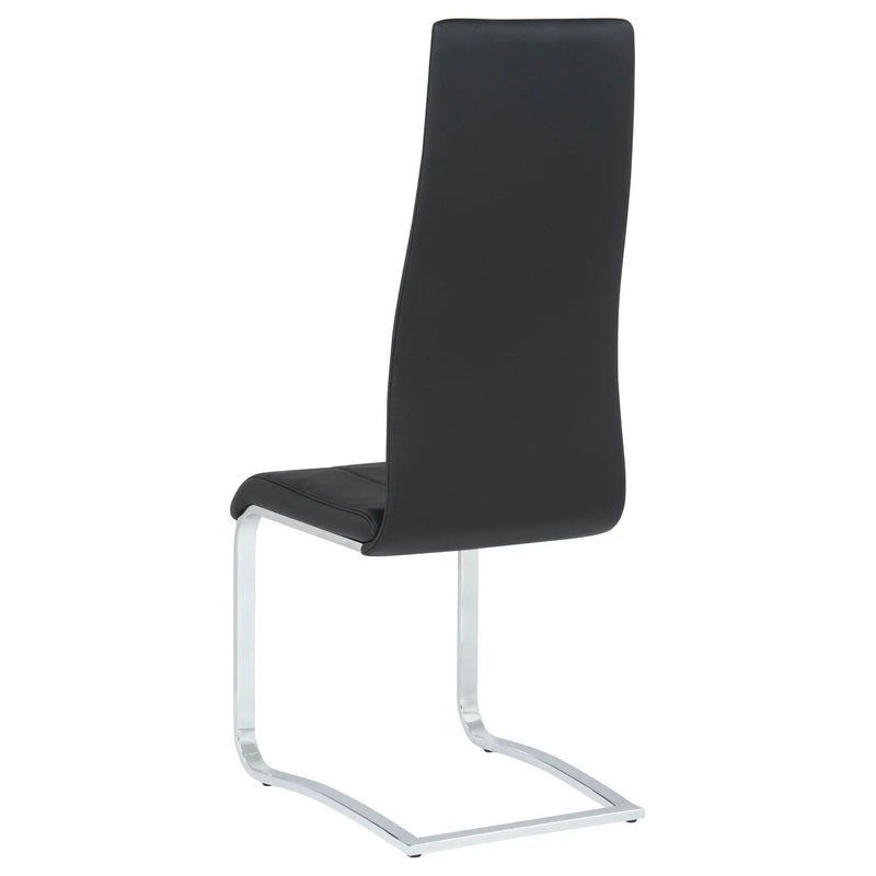 Montclair Upholstered Dining Side Chair Black (Set of 4) by Unique Piece Furniture