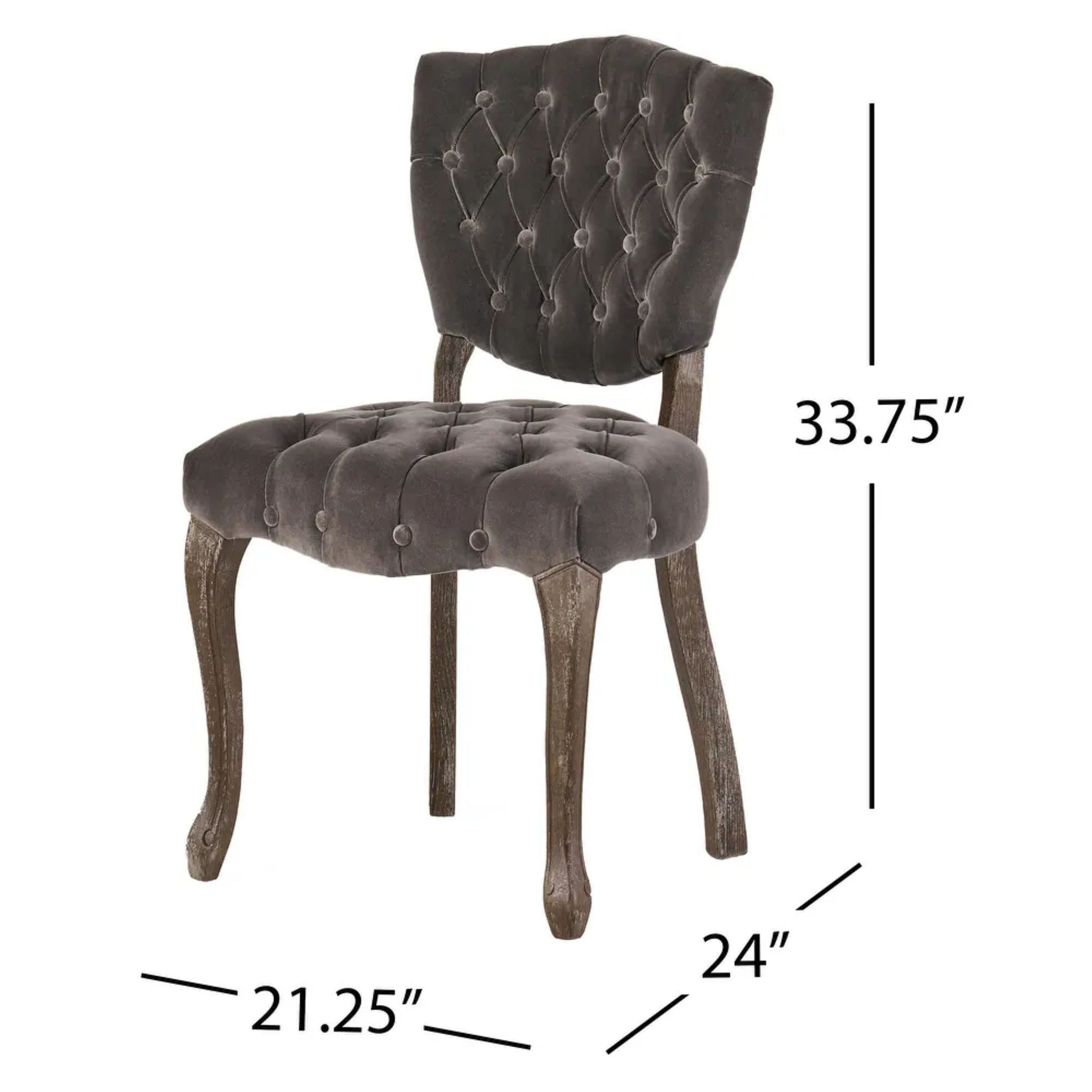 KD Tufted Chair (Set of 2) by HouseOfZazla
