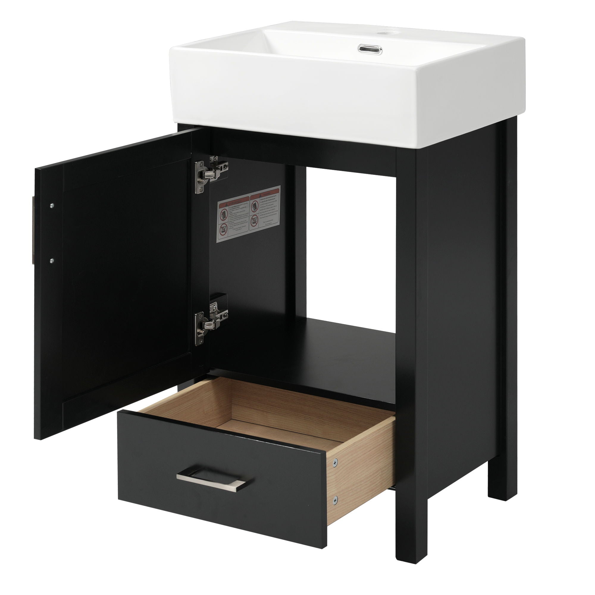 Bathroom Vanity With Sink, Frame And Drawer by HouseOfZazla