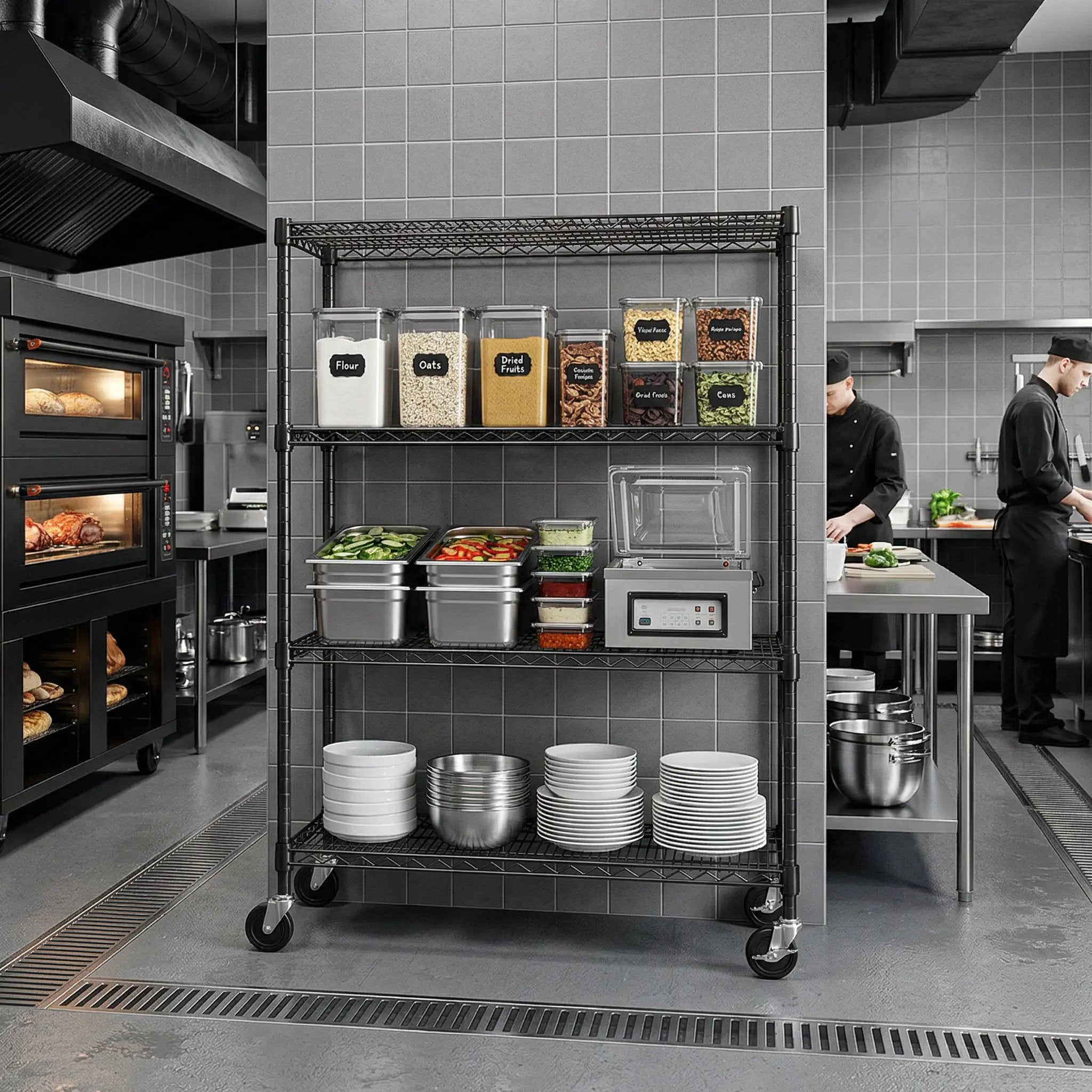 2640 LBS Industrial Metal 4 Tier Shelving by HouseOfZazla