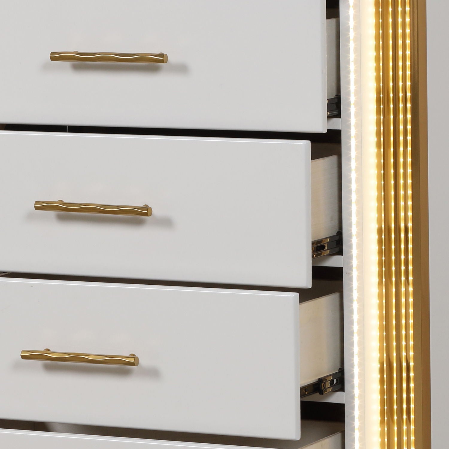 Obsession - 5 Drawer Chest - White by HouseOfZazla