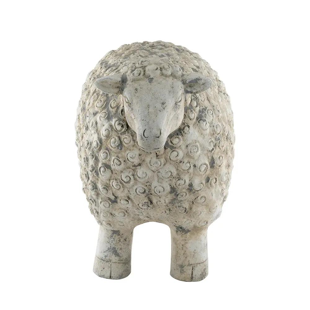 25.5x13x18" Magnesium Sheep Figurine with Weathered Finish by HouseOfZazla