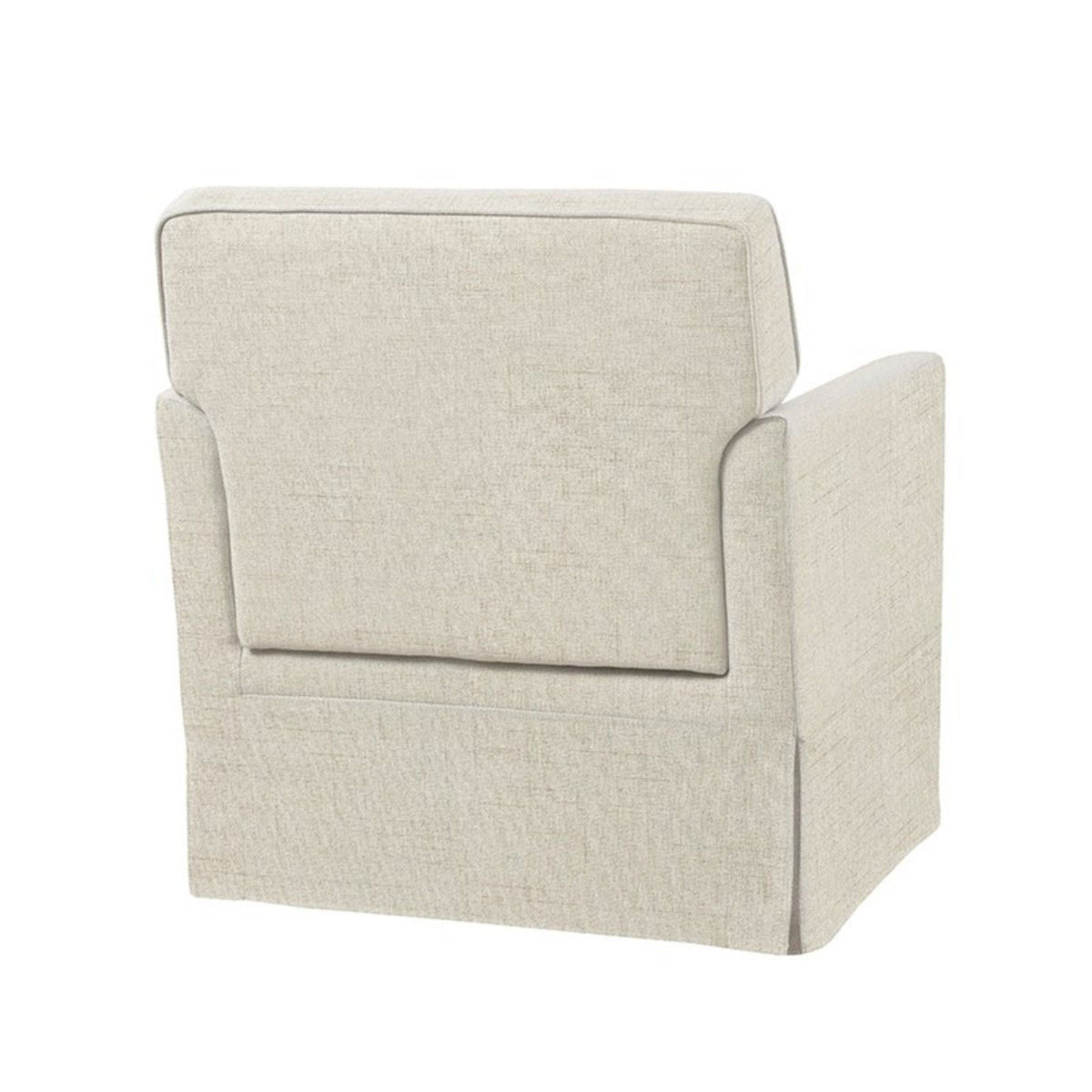 Accent Armchair with Classic Track Arm Silhouette and Skirted Base - Beige or Light Blue, photo 9 of 13