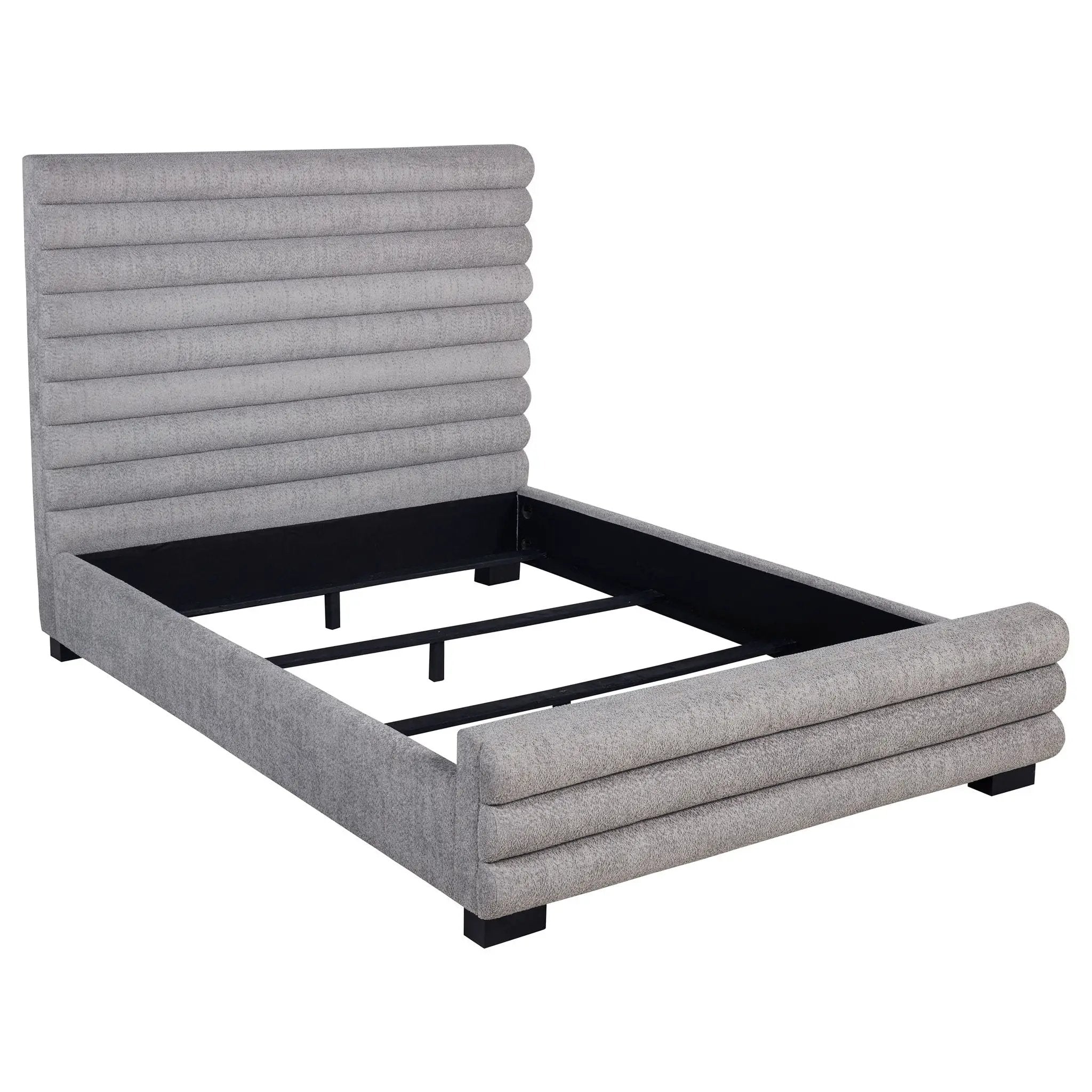 Patricia 58-inch Boucle Upholstered Queen Bed Grey by Unique Piece Furniture
