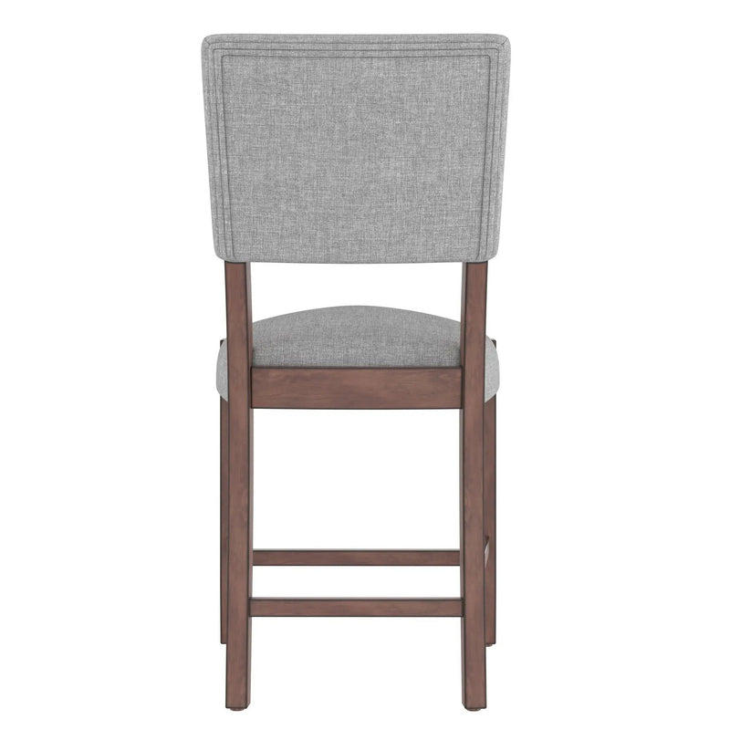 5 Piece Counter Height Dining Set, Bar Table With 4 Upholstered Chairs
