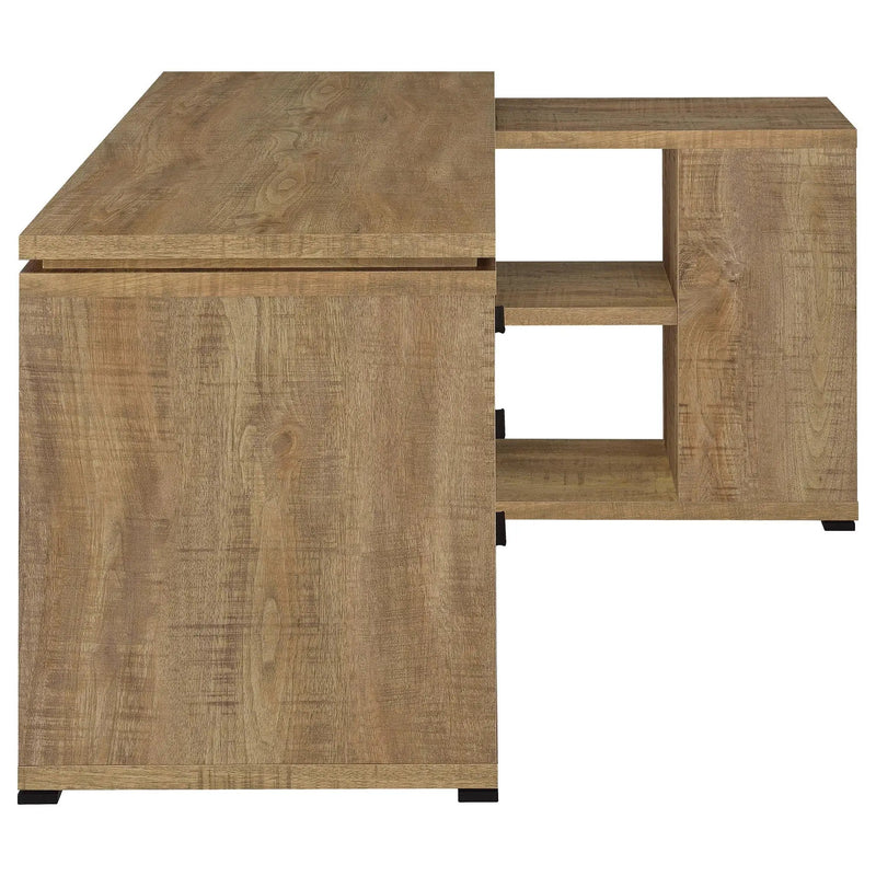 Yvette 60-inch 3-drawer L-Shape Computer Desk Mango by Unique Piece Furniture