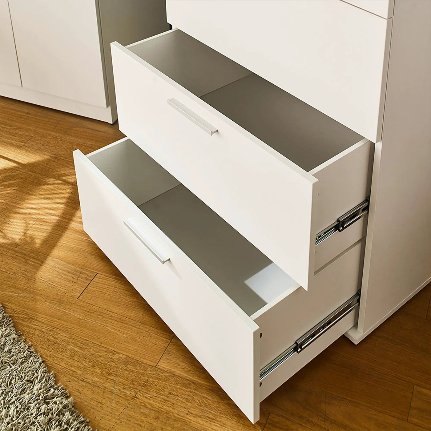 Oliver - Farmhouse Jumbo Chest With 4 Drawer Storage by HouseOfZazla