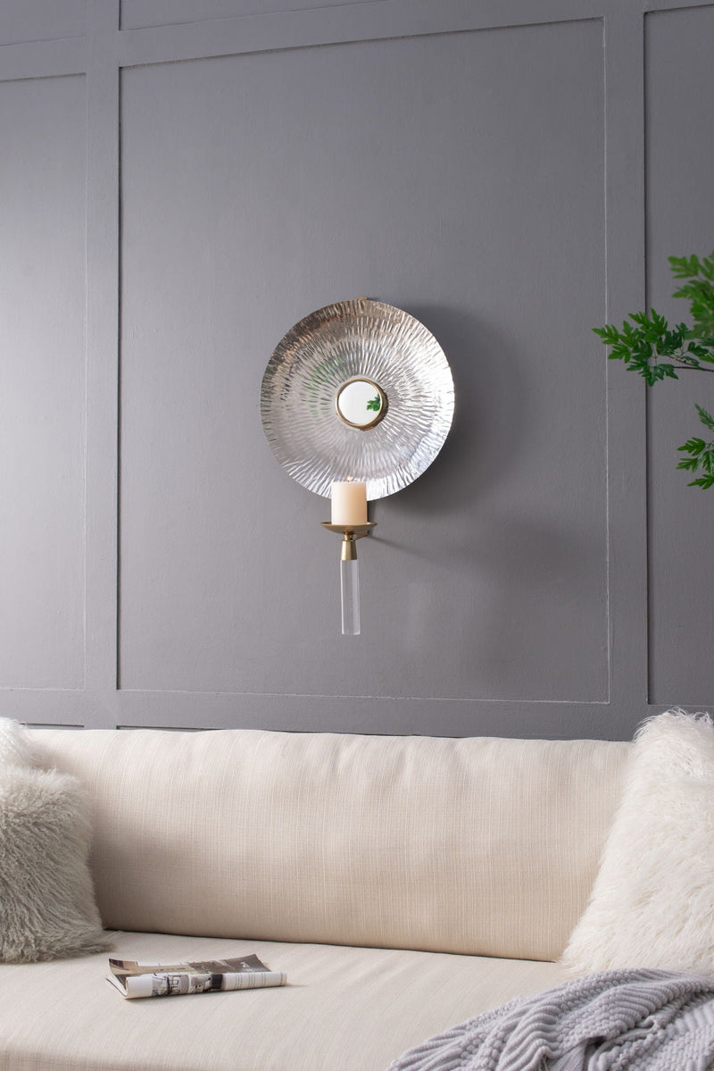 Maria Wall Sconce with Modern Circular Design - Gold, photo 12 of 15