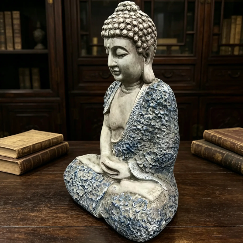 16'' Weatherproof Resin Buddha Garden Statue by HouseOfZazla